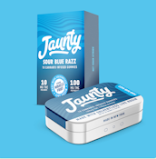 JAUNTY | SOUR BLUE RAZZ | 100MG Live Rosin Gummies