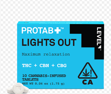 LEVEL+ - PROTAB | LIGHTS OUT | THC + CBN + CBG