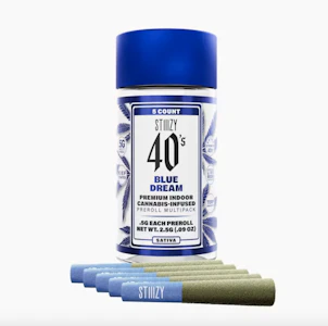 STIIIZY - Blue Dream (S) | 5pc Infused Preroll Pack | Stiiizy 40's
