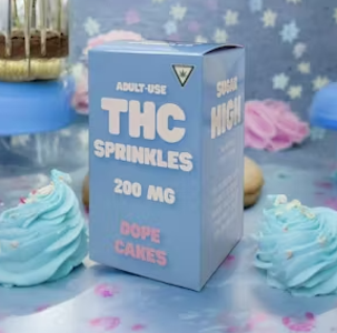 Dope Cakes - Dope Cakes - BLUE THC Sugar Sprinkles (200MG)