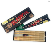 RAW Cones Black 1 1/4 Size
