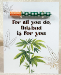 KushKards - "Stoner Bestie Greeting Card w/ One-Hitter Pipe" - Accessories