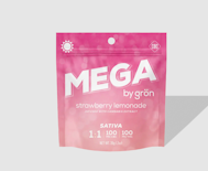 Grön- Mega -Strawberry Lemonade THC - Sativa - 100 mg