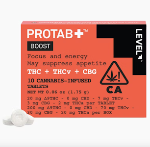 Level - Boost | 10pc Tablet | Level Protab+