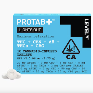 Level - Lights Out | 10pc Tablets | Level Protab+
