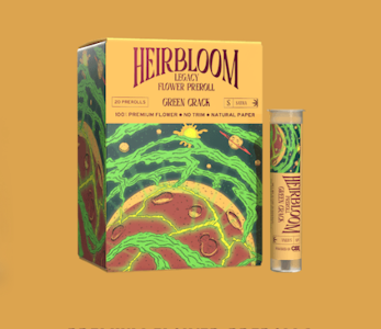 Heirbloom Legacy Flower - HEIRBLOOM - Preroll - Green Crack - .75G