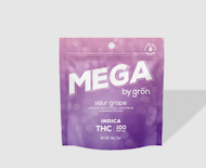 Grön - Mega -Sour Grape THC - Indica - 100 mg