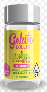 GELATO - Gelato - Lollis - Pineapple Express - Infused Preroll Pack - 5pk - 3g