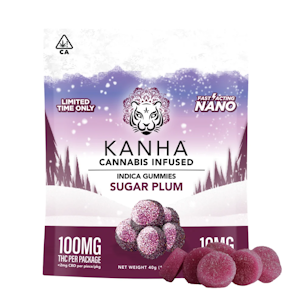 KANHA - Sugar Plum NANO Gummies 100mg THC - Kanha