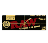 Raw Authentic Rolling Papers Classic 1 1/4 Black