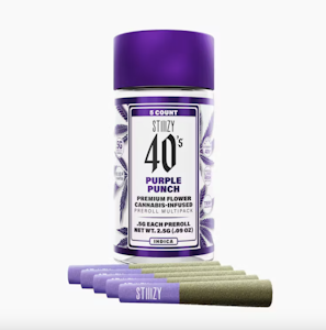 STIIIZY - Purple Punch (I) | 5pc Infused Prerolls | Stiiizy 40's