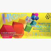 Highatus 100mg Pineapple Sour Gummies 10pk