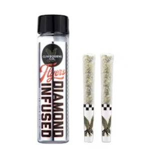 CLAYBOURNE CO. - Cobra Kush - Diamond Multi Infused Prerolls - 2pk - 1g