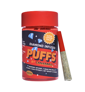 CANNABALS -  Super Lemon Haze - 5pk Infused Pre-Rolls