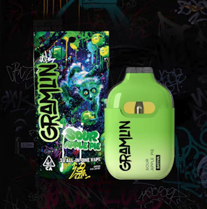 GRAMLIN - GRAMLIN 1G Sour Apple Pie Disposable