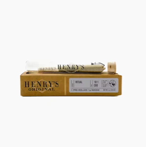 Henrys - HENRY'S - Preroll - Ritual - 10:1 CBD:THC - 1G