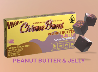 HIGHATUS - HIGHATUS - Edible - Peanut Butter & Jelly - Chron Bons - 10PK - 100MG