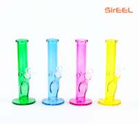 10" SirEEL Vibrant Tube Bong w/ Flower Bowl