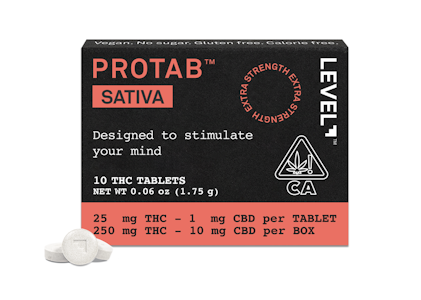 LEVEL - Sativa - Protab - 10ct - 250mg