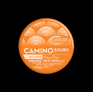 Camino by Kiva - Orchard Peach "Balance" 1:1 CBD:THC Sours