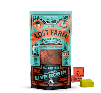 LOST FARM - Lost Farm - Island Punch "Mother's Milk" - 100mg Solventless Live Rosin Fruit Chews - 10pk