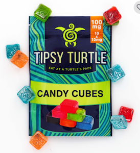 TIPSY TURTLE - Hybrid-100mg Candy Cubes 10x10mg