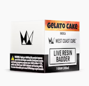 West Coast Cure - Gelato Cake - 1g Live Resin Badder