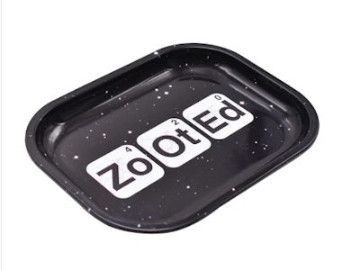 MJ WHOLESALE - Zooted Small Rolling Tray-Black