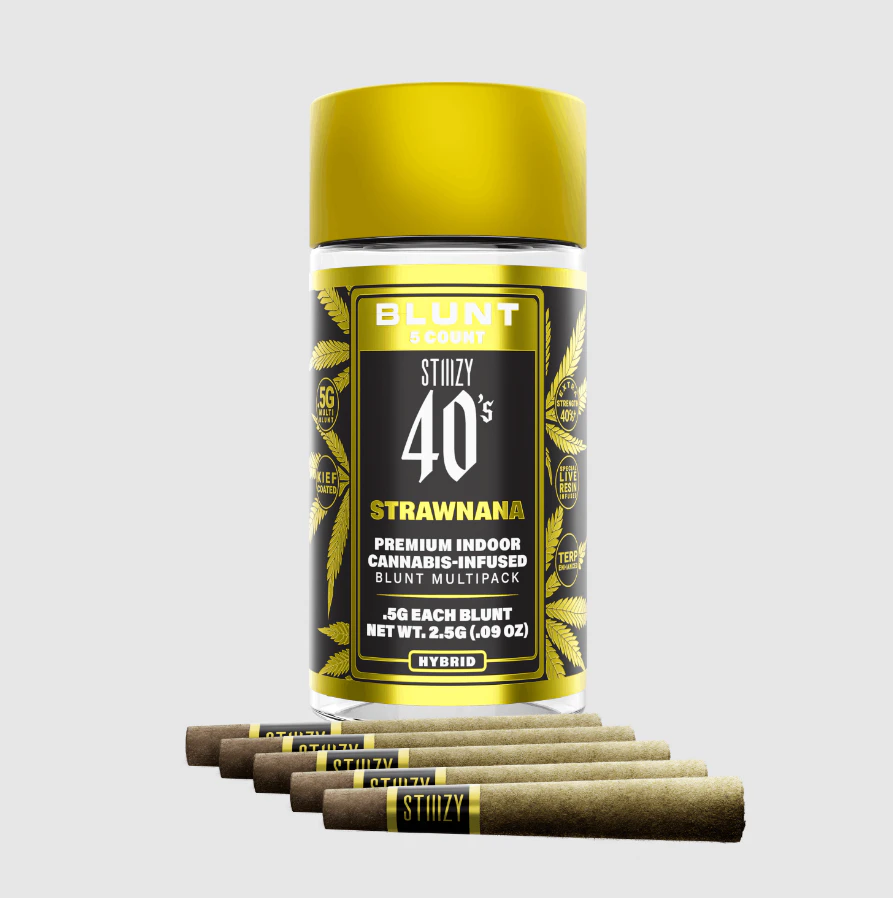 STIIIZY - Strawnana - 40's Infused Mini Blunts 5 Pk (2.5g) Main Image