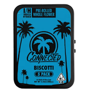 Connected 5pk Prerolls 2.5g Biscotti