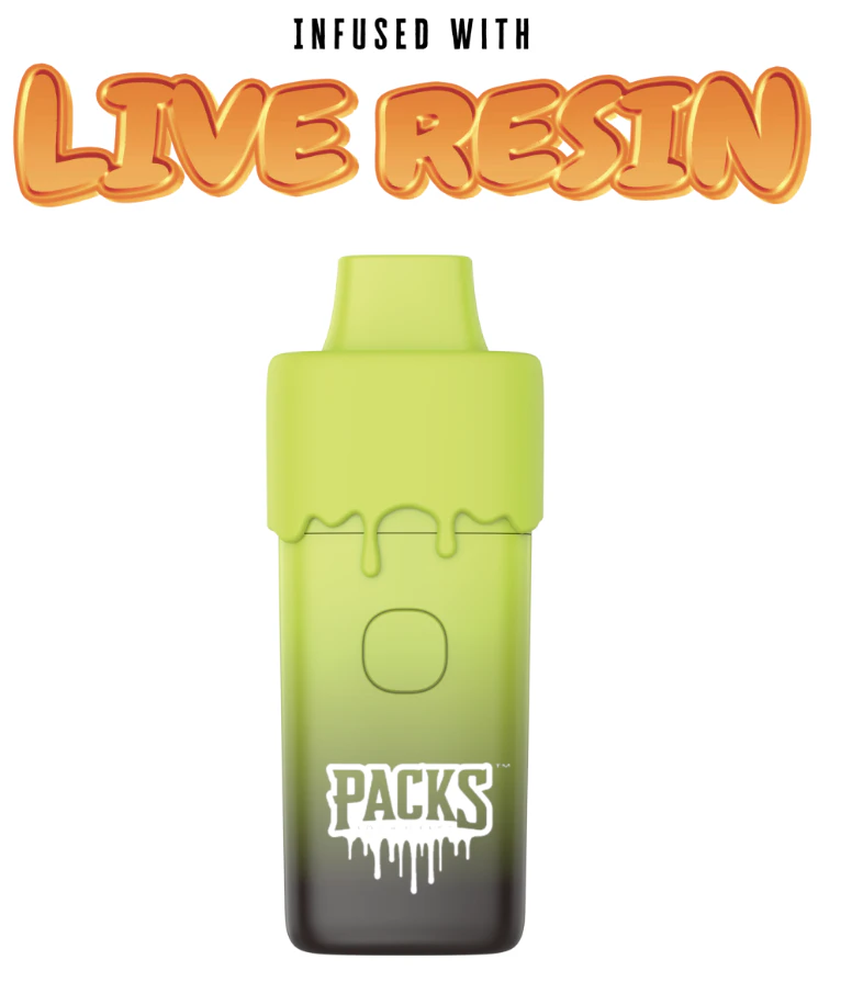 Packwoods LA - NY Sour Diesel | 2g Packs Live Resin Disposable | TAXES INCLUDED Main Image