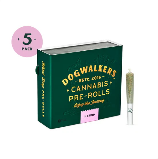 Dogwalkers - Dogwalkers | 5pk (.35g) Prerolls | Jet Fuel OG | 1.75g Main Image