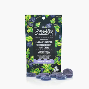 SMOKIEZ - Smokiez 100mg Sour Blackberry Gummies 10pk