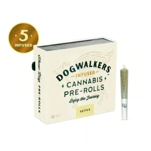 DOGWALKERS - East Coast Sour Diesel (Play) Showdogs 5pk/2.25g Infused Prerolls