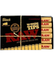Black Wide Pre-rolled tips | RAW