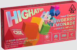 Strawberry Lemonade - 100mg THC Hand Crafted Sour Gummies - Highatus