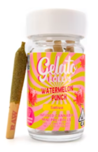 GELATO - Gelato - Infused Preroll Pack - Lollis - Watermelon Punch - 5pk - 3G
