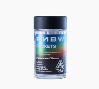 RNBW - Rainbow Diesel (S) | 5pc Infused Preroll Pack | RNBW Lil' Rockets