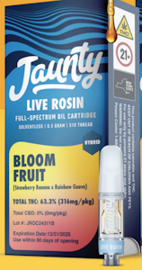 JAUNTY - Bloom Fruit Live Rosin Cart | .5g