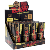 RAW® - Black 1¼ Pre-Rolled Cones (6ct)