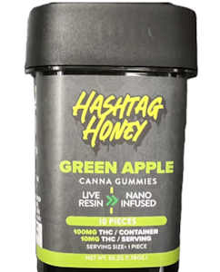 Hash Tag Honey - Green Apple | 100MG | Gummies 