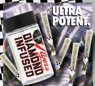 CLAYBOURNE CO. - CLAYBOURNE - Infused Prerolls - Cobra Kush - Diamond Infused - 5PK - 2.5G