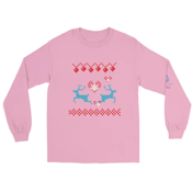 The Only Trees I Light: Matawana Crew Neck - Pink Long Sleeve Sweater