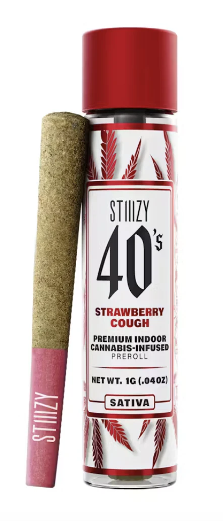 STIIIZY - Stiiizy | Strawberry Cough infused preroll 1g | 36.95% THC Main Image