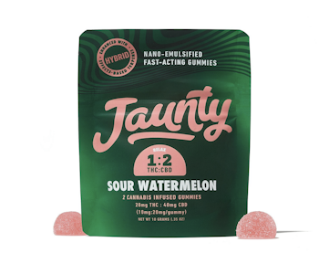 JAUNTY - Jaunty | Edible | Sour Watermelon | 2-pack | 10mg