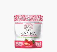 KANHA 100mg Indica Strawberry Gummies