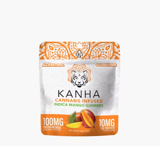 KANHA - KANHA 100mg Indica Mango Gummies
