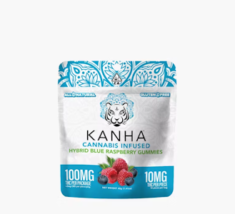 KANHA - KANHA 100mg Hybrid Blue Raspberry Gummies