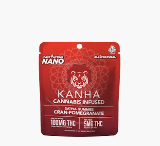 KANHA - KANHA 100mg NANO Sativa Cran-Pomegranate Punch Gummies