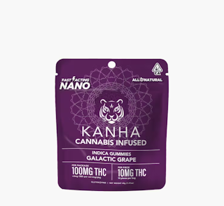 KANHA - KANHA 100mg NANO Indica Galactic Grape Gummies